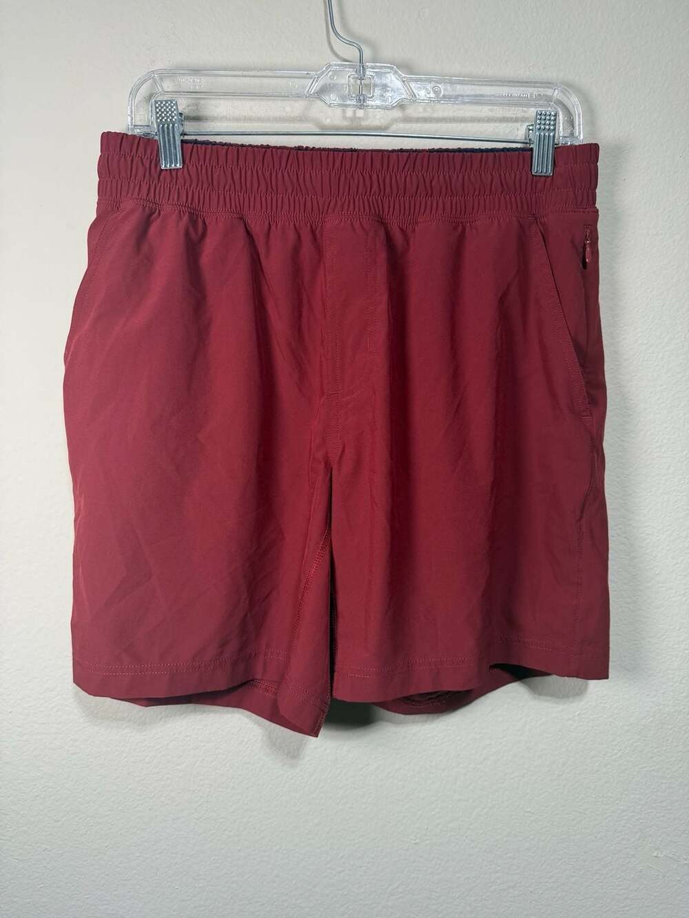 Rhone Men's Commuter Elastic Waist Performance Athletic Shorts, Maroon